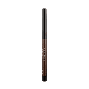 Eyeliner kozmetikë me ngjyrë plumi kafe, për shenja të syve të theksuara dhe të qëndrueshme.