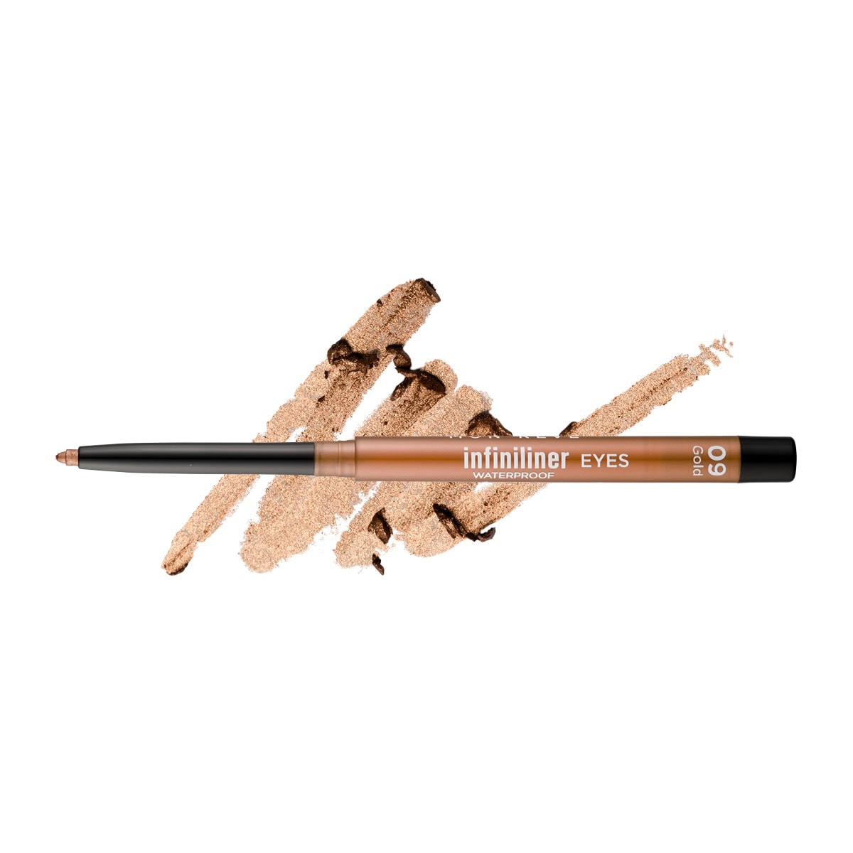 Kohëzgjatës i syve me ngjyrë ari për linjën e syve dhe make-up të qëndrueshëm.