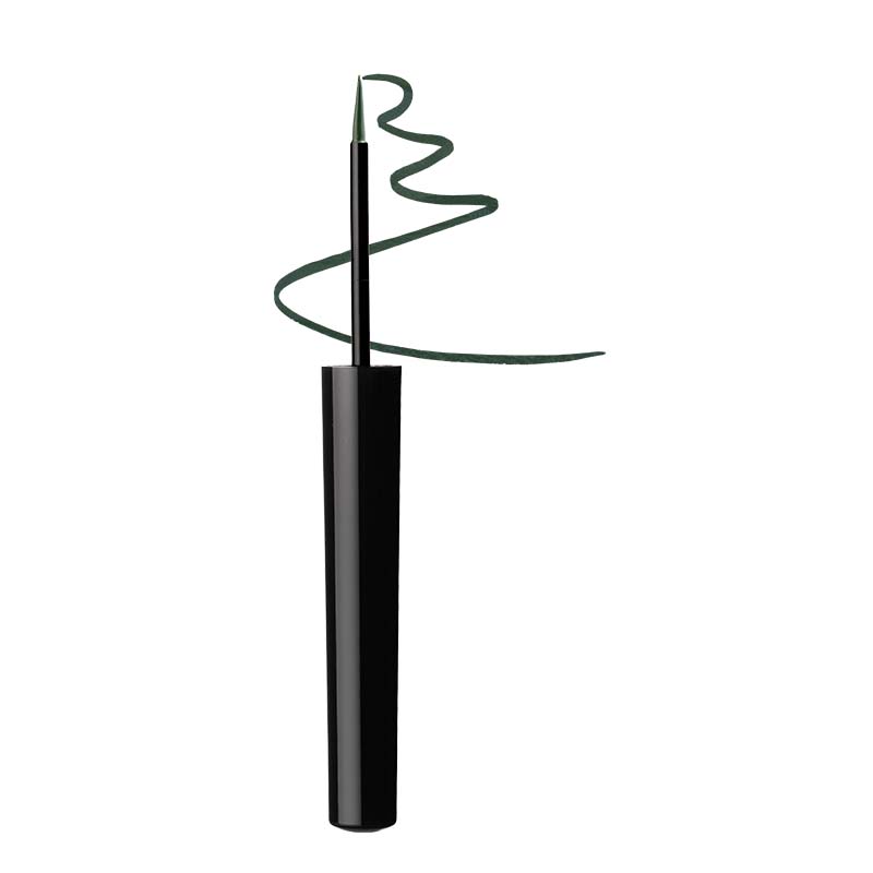 Eyeliner i gjelbër i thellë për sy, për përdorim kozmetik, për shënjestrimin e syve të thellë dhe të.