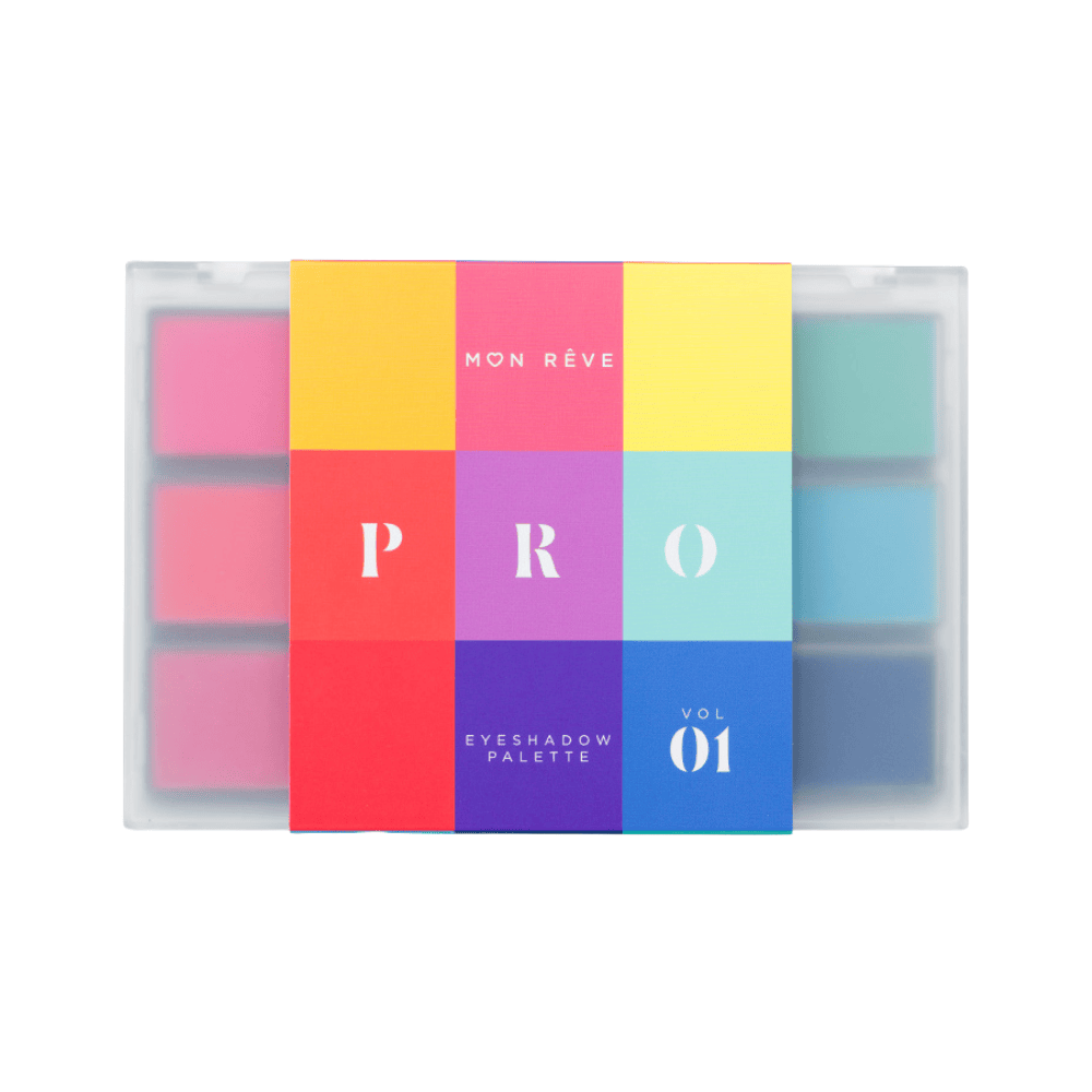 Paletë sysh me ngjyra të ndryshme për make-up sysh, produkt kozmetike për sy.