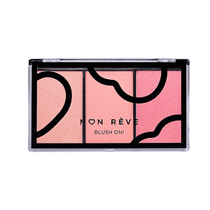 Blush on trio Pinky, kozmetikë për fytyrën, për shkëlqim natyral dhe ngjyra të ndryshme rozë.
