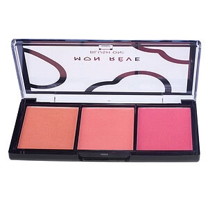 Trio i blush-it MRV Blusher No.04 Pinky për fytyrë dhe faqe me ngjyra rozë dhe koral.