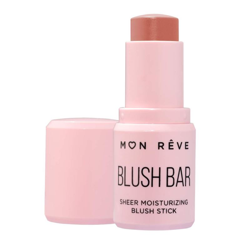 Blush stick për fytyrën, produkt kozmetike për shkëlqim natyral dhe konturim të lëkurës.