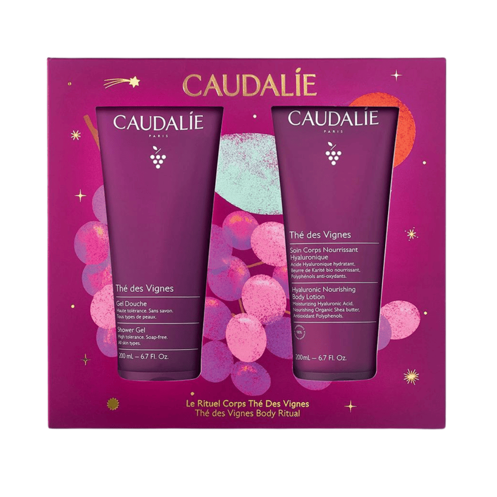 Caudalie Th14 des Vignes set i kozmetike trupit dhe duarve, hidratues dhe ushqyes, paketim i vee7.