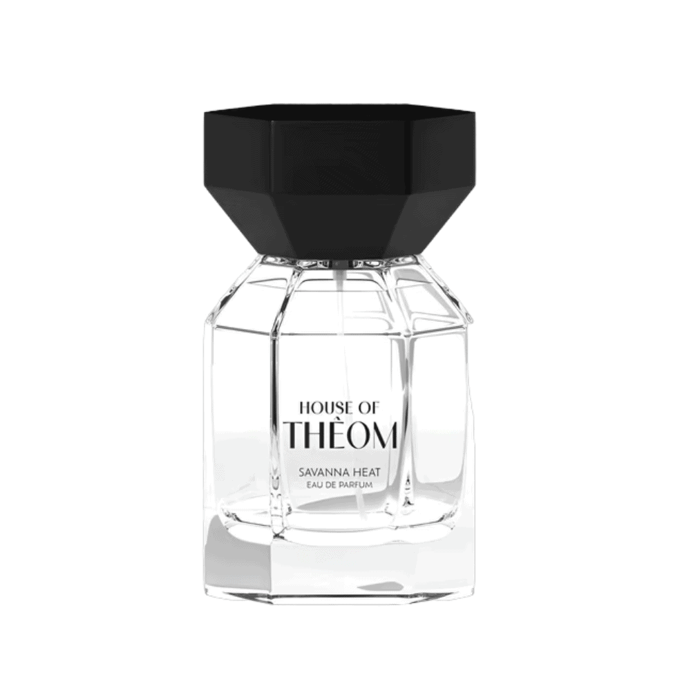 Parfum i paketuar me dizajn modern, për produkt kozmetike Savanna Heat 75ml.