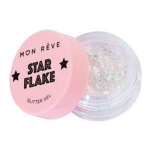 Star Flake glitter gel, Mon Rêve, kozmetik kapak roze, parladha kristal heku për flokë dhe thonj.