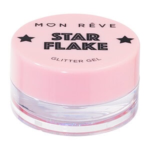 Star Flake Glitter Gel kujdes-i shkëlqim rozë për kujdesin kozmetik, Mon Reve.