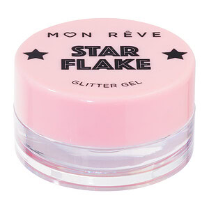 STAR FLAKE glitter gel për buzë dhe tharje shkëlqyeshme rozë.