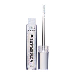 Lipë Diorit me shkëlqim në sunar, shkëlqim ylberor nga Stellaake lip oil.
