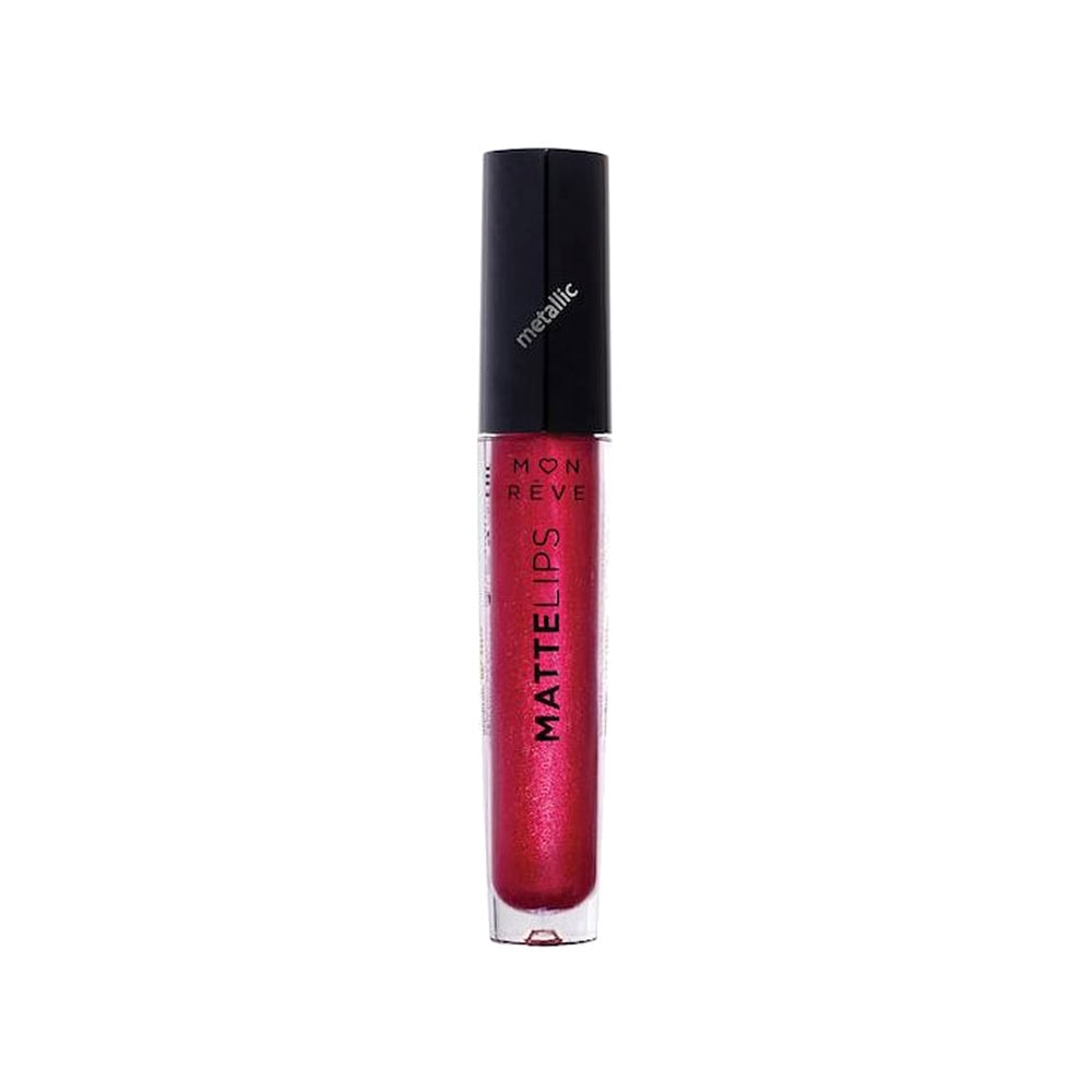 MatteLips ngjyrë rozë metalike për buzët, produkt kozmetik nga Sibelle Beauty.