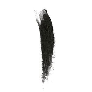 Rreth krijimtari kozmetik, shprehje e ngushtesës së ngjyrës së zezë në stil minimalist.