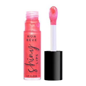Gloss buzë blush rozë shkëlqyes për buzë, ngjyrë koral fuksie nga Moon Rêve Lip Gloss.