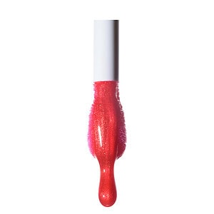 Lip gloss shkëlqyes për buzët në ngjyrë të kuqe me qëllim të qëndrueshëm dhe shkëlqim të gjatë.