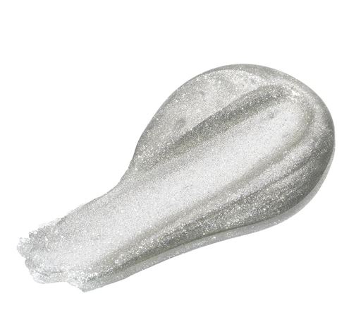 Produkt kozmetik shkëlqyes pezullueshëm me ngjyrë argjendi, për kremim dhe dërgesën e ngjyrave.