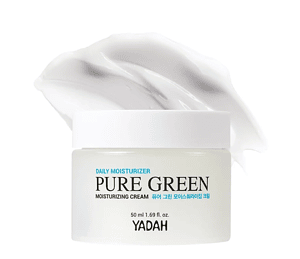 Kremë hidratante Pure Green me teksturë të pastër dhe mbrojtëse nga YADAH.