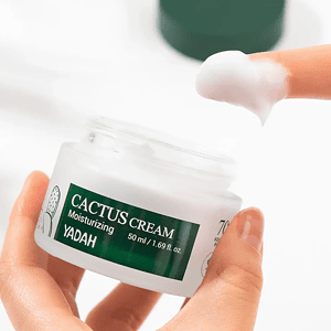 Krem Coconut Cactus moisturizues YADAH për kujdesin e lëkurës, krem i butë për përdorim të përditë.